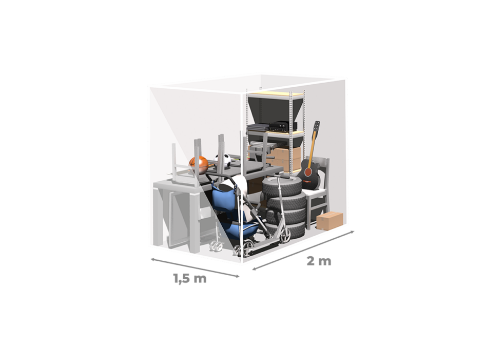 Boks 3 m²